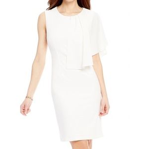 Antonio Melani white ruffle Mecredi dress